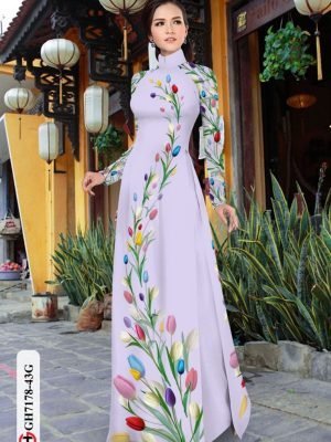 vai ao dai hoa tulip re thanh lich 465243