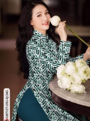 vai ao dai hoa van dang ngoc thanh lich 175665