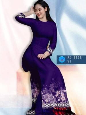 vai ao dai hoa van duyen dang duoc chon nhieu 161058