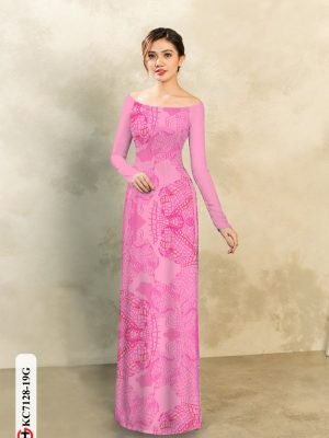 vai ao dai hoa van duyen dang phong cach 1002222