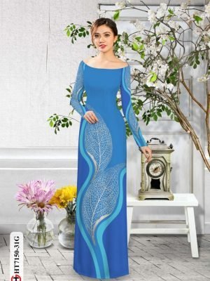 vai ao dai hoa van re duoc chon nhieu 2035235