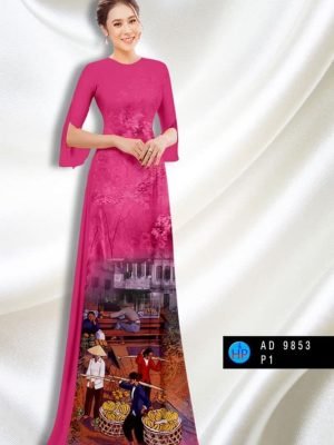 vai ao dai phong canh rat duyen thanh lich 7807