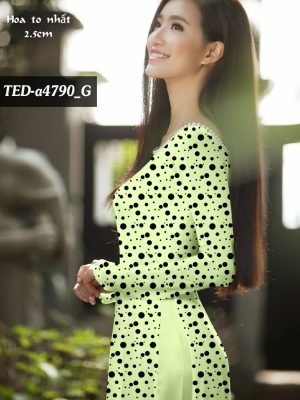 Vải áo dài chấm bi AD TED a4790 23