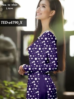 Vải áo dài chấm bi AD TED a4790 31