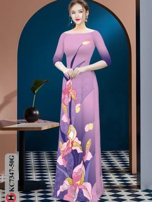 vai ao dai dep hoa 3d rat re dang hot 656146