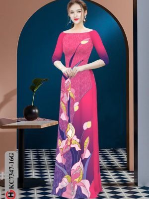 vai ao dai dep hoa 3d ton dang ngoc vua ra 356199