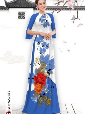 vai ao dai hoa 3d rat duyen long lanh 2090297