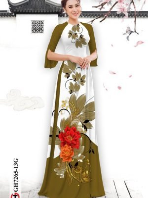 vai ao dai hoa 3d truyen thong rat dep 159078