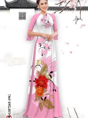 vai ao dai hoa 3d truyen thong rat dep 69088