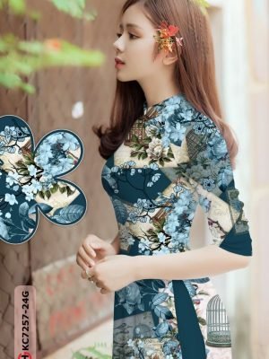 vai ao dai hoa deu co truyen duoc chon nhieu 1380174