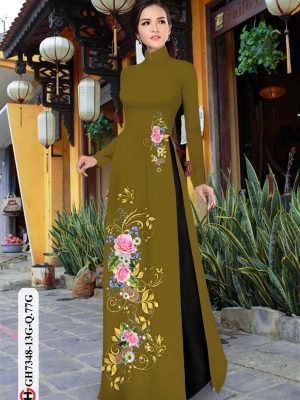 vai ao dai hoa hong co truyen chat luong 411256