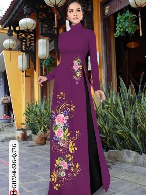 vai ao dai hoa hong dang ngoc long lanh 111183