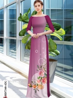 vai ao dai hoa hong dang ngoc thanh lich 213289