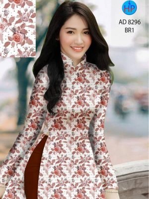 vai ao dai hoa hong deu doc dao mau moi 200019