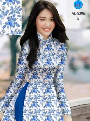 vai ao dai hoa hong deu rat duyen phong cach 80076