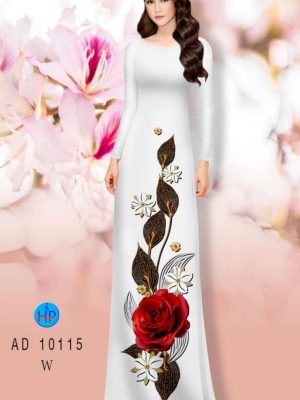 vai ao dai hoa hong gia re cuc hot 54117