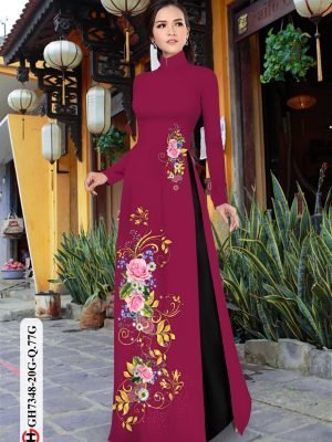 vai ao dai hoa hong gia re dam tham 111114