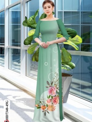 vai ao dai hoa hong gia re thanh lich 613130