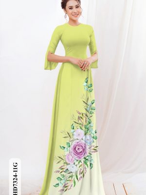 vai ao dai hoa hong rat duyen thanh lich 146293