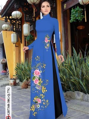 vai ao dai hoa hong rat re chat luong 611257