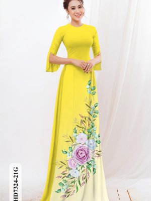 vai ao dai hoa hong rat re thanh lich 84697