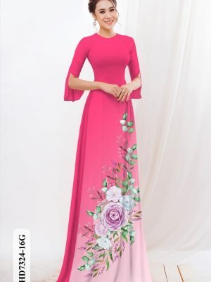 vai ao dai hoa hong rat re thuot tha 124650