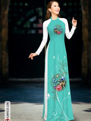 vai ao dai hoa hong re duoc tim nhieu 1442224