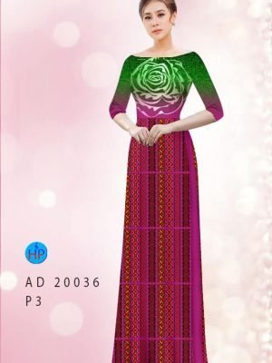 vai ao dai hoa hong re vua ra 194619