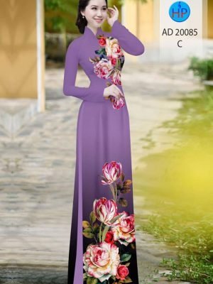 vai ao dai hoa hong va hoa tulip dang ngoc duoc tim nhieu 1815116