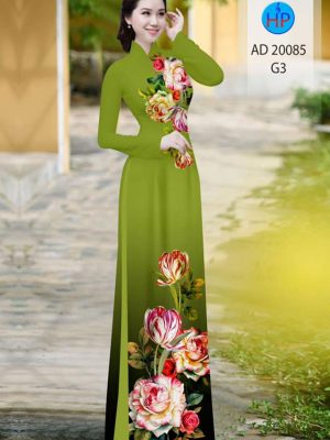 vai ao dai hoa hong va hoa tulip doc dao cuc hot 915145