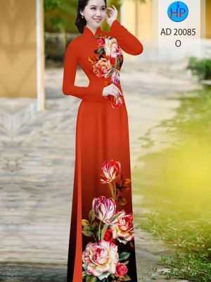 vai ao dai hoa hong va hoa tulip rat duyen cuc dep 315136