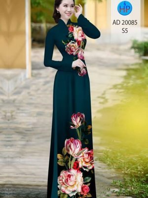 vai ao dai hoa hong va hoa tulip rat duyen doc dao 1115235