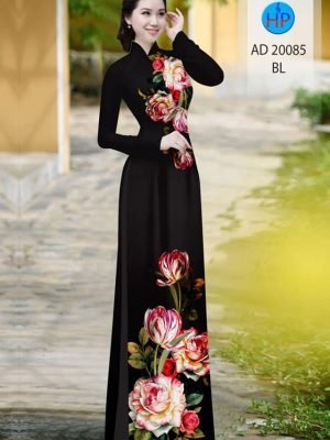 vai ao dai hoa hong va hoa tulip re mau moi 1715263