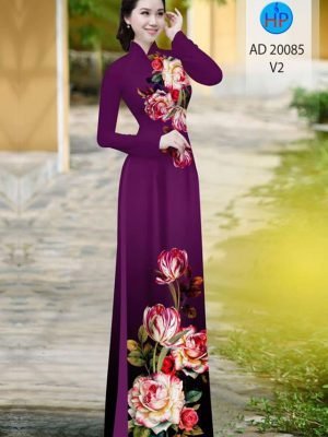 vai ao dai hoa hong va hoa tulip truyen thong chat luong 1215120