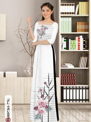 vai ao dai hoa hong vai ao dai my my vua ra 140267