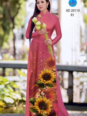 vai ao dai hoa huong duong rat re ua chuong 1328129