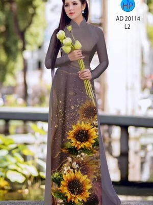 vai ao dai hoa huong duong shop my my dep 52839