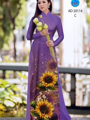 vai ao dai hoa huong duong ton dang ngoc nam nay 328216