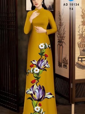 vai ao dai hoa in 3d co truyen da dang 1340220