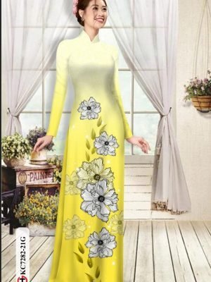 vai ao dai hoa in 3d dang ngoc dep 1460131