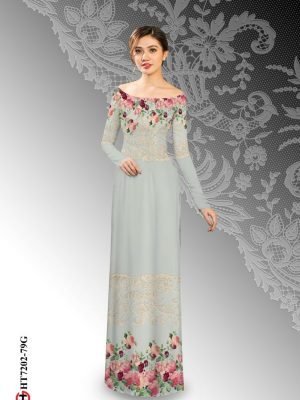 vai ao dai hoa in 3d dang ngoc long lanh 1397291