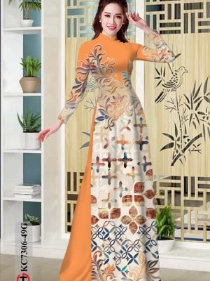 vai ao dai hoa in 3d dang ngoc mau moi 49065