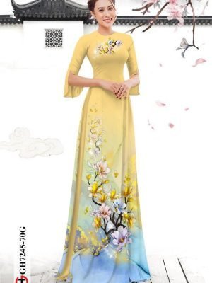 vai ao dai hoa in 3d dang ngoc rat dep 189375