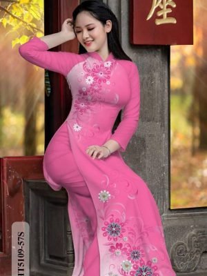 vai ao dai hoa in 3d dang ngoc thanh lich 1386147