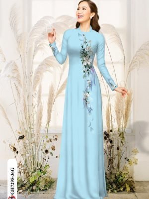 vai ao dai hoa in 3d duyen dang da dang 139263