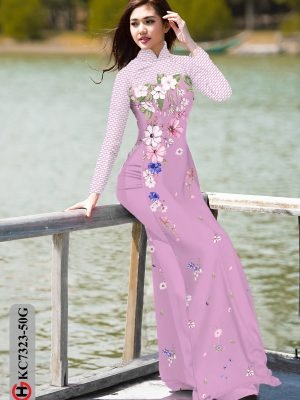 vai ao dai hoa in 3d duyen dang dep 195569