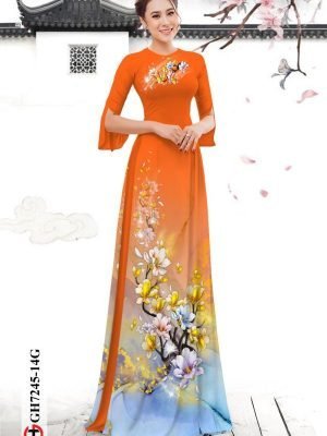 vai ao dai hoa in 3d gia re cuc dep 109360