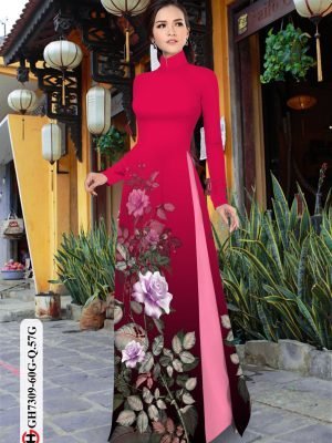 vai ao dai hoa in 3d gia re cuc dep 149494