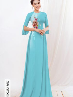 vai ao dai hoa in 3d gia re cuc hot 975247