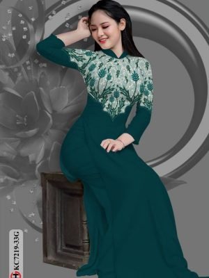 vai ao dai hoa in 3d gia re mau moi 117192